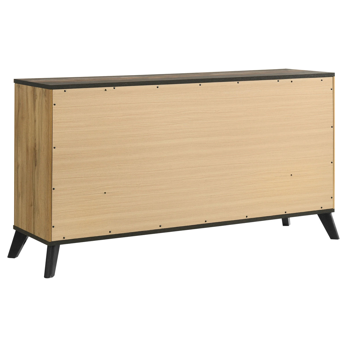 Coaster Kaywood 4-Piece Wood Eastern King Bedroom Set in Natural Pine and Brown