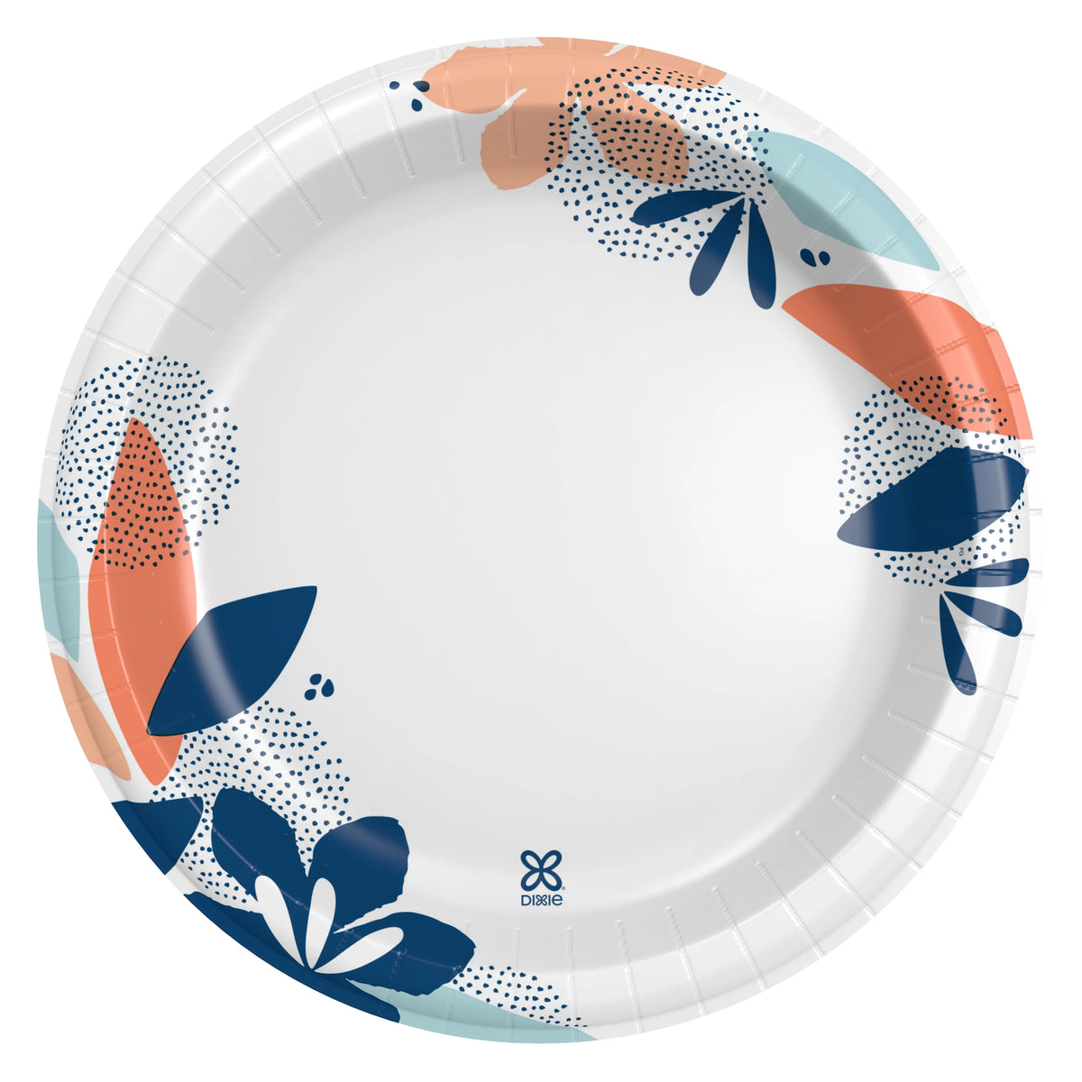 (4 pack) Dixie Disposable Paper Plates, Multicolor, 10 in, 210 Count