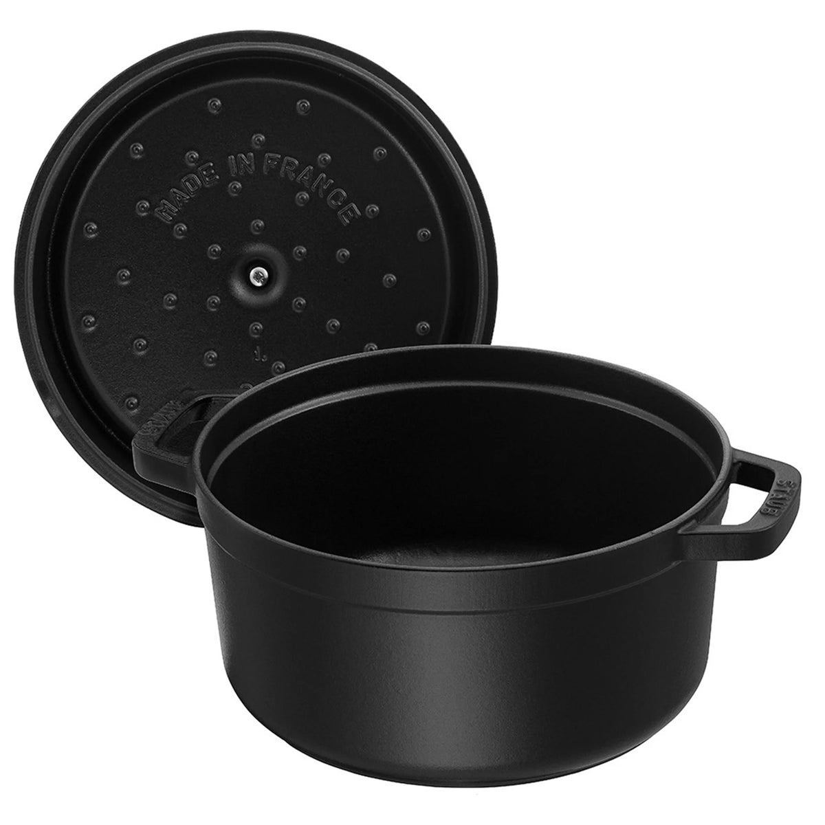 Staub Cast Iron 5.5-qt Round Cocotte - Cherry