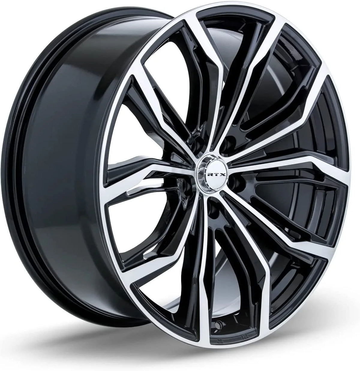 RTX Black Widow 16x7 5x114.3 ET40 CB73.1 Black Machined Wheel