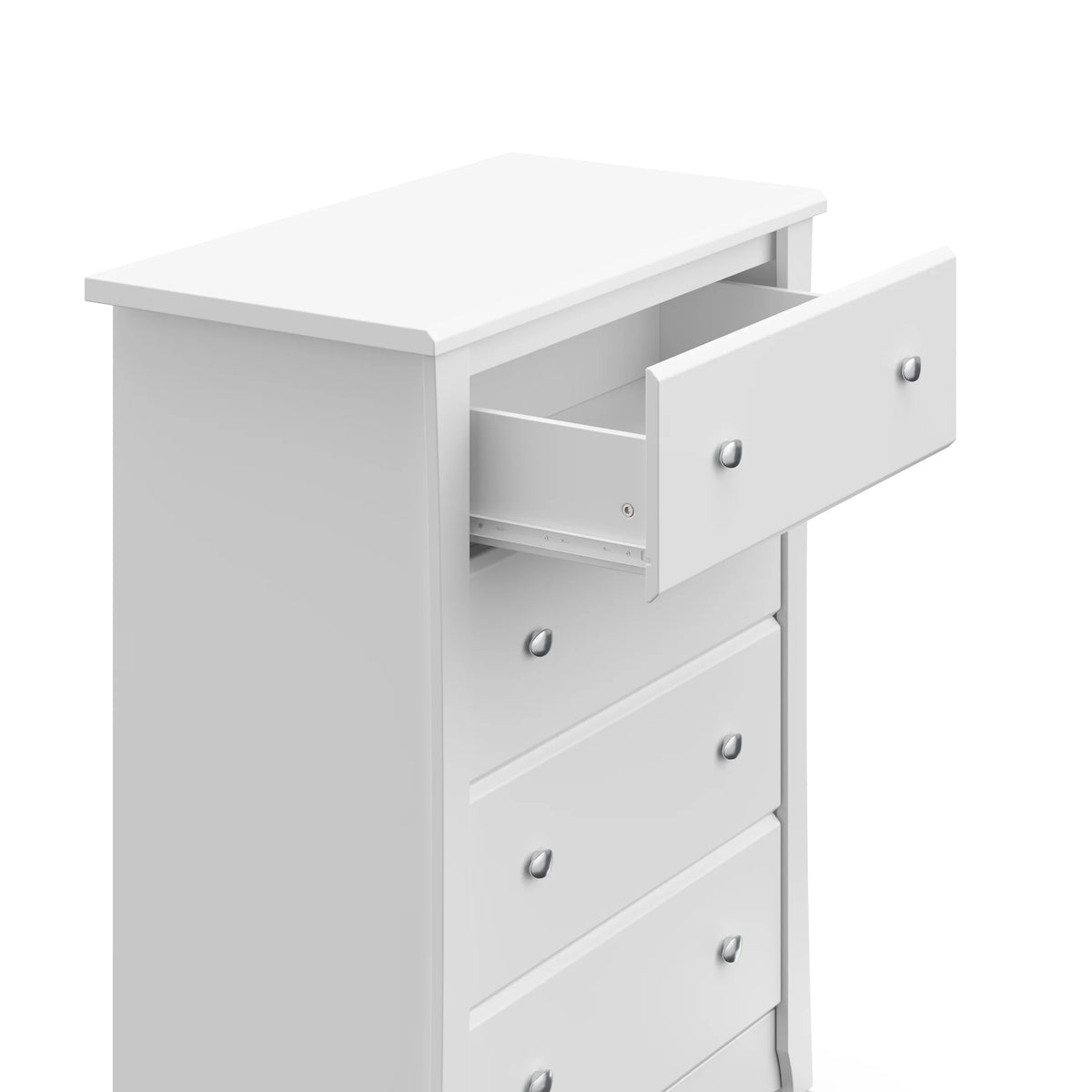 Storkcraft Crescent 4 Drawer Childrens Nursery Dresser, Espresso