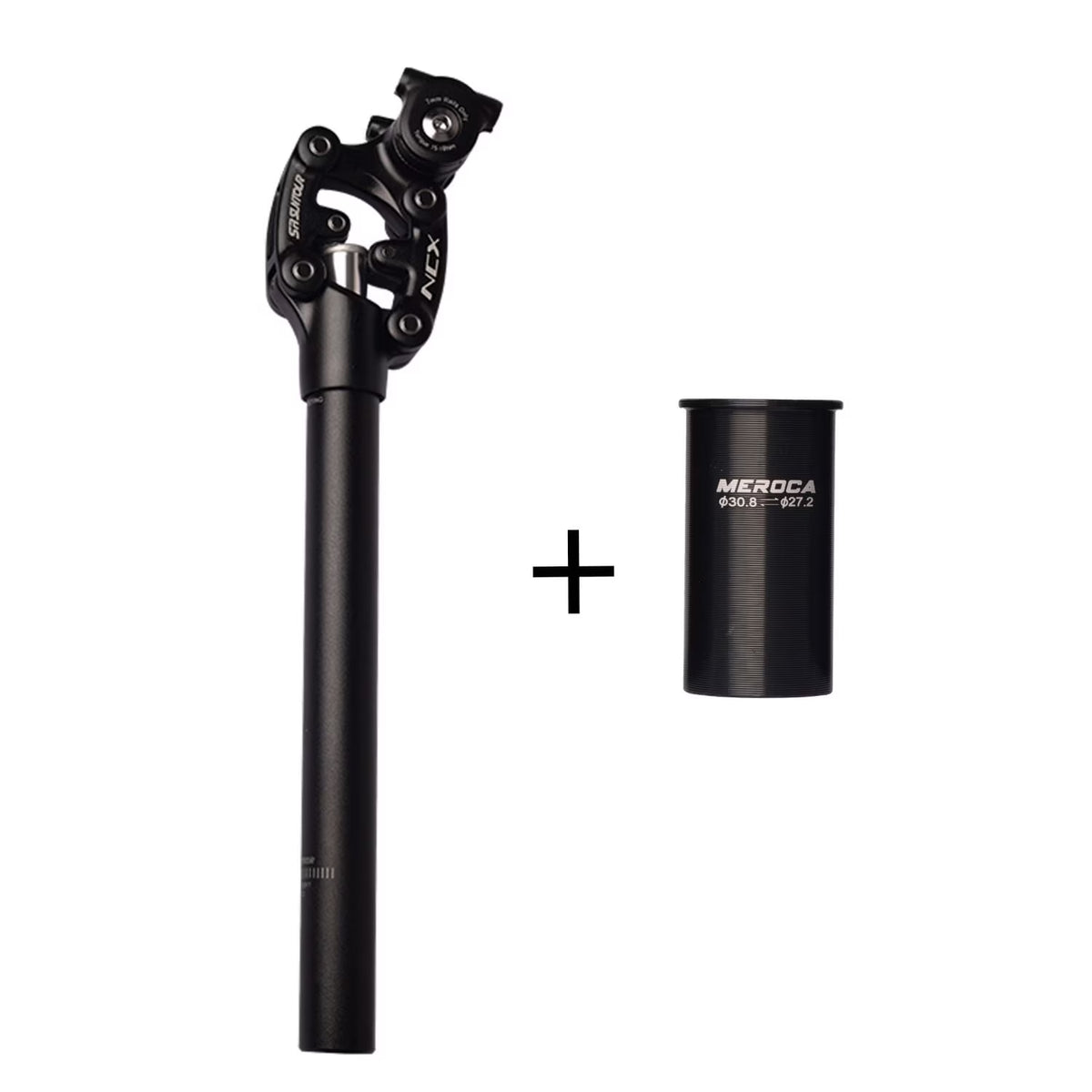 SR Suntour NCX Bicycle Suspension Seat Post with Standard Spring，Specification 27.2*350mm