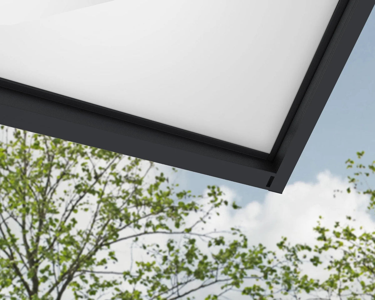 Palram - Canopia Sophia XL 2000 6' x 5' Acrylic Awning - Gray/Mist