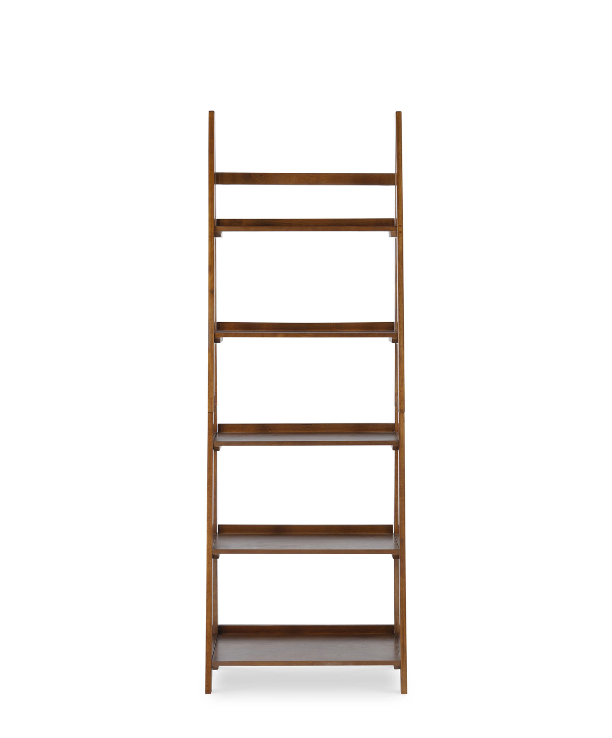 Linon Charlotte Bookcase, Brown, 5 Shelves, 72 inches Tall