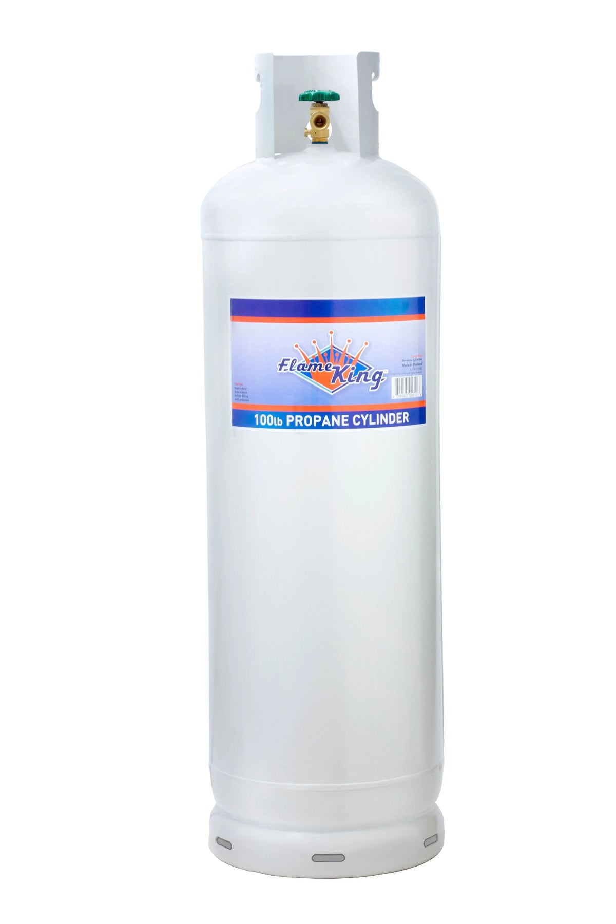 Flame King 100 lb Steel Propane  Tank Cylinder POL Valve (Ships Empty)