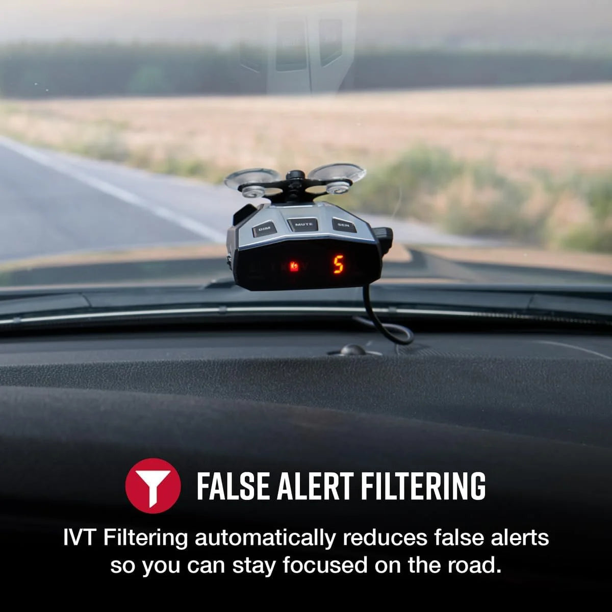 Cobra RAD 350 Laser Radar Detector - Long Range, False Alert Filter, OLED Display, Front & Rear Detection
