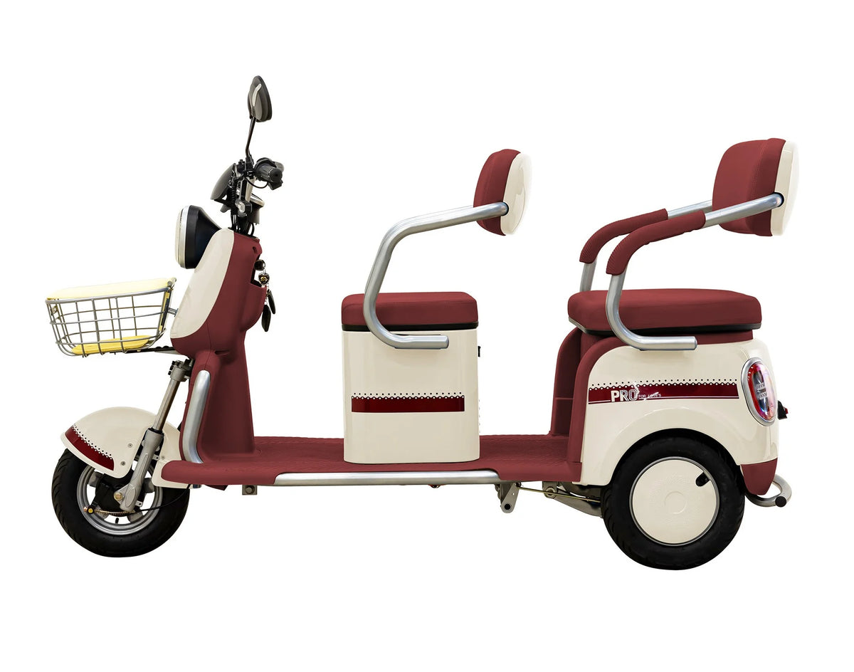 Massimo MGC E-Trike 3-Wheel Electric Cart �C 17 MPH, 2-Seater Adult Scooter �C Blue