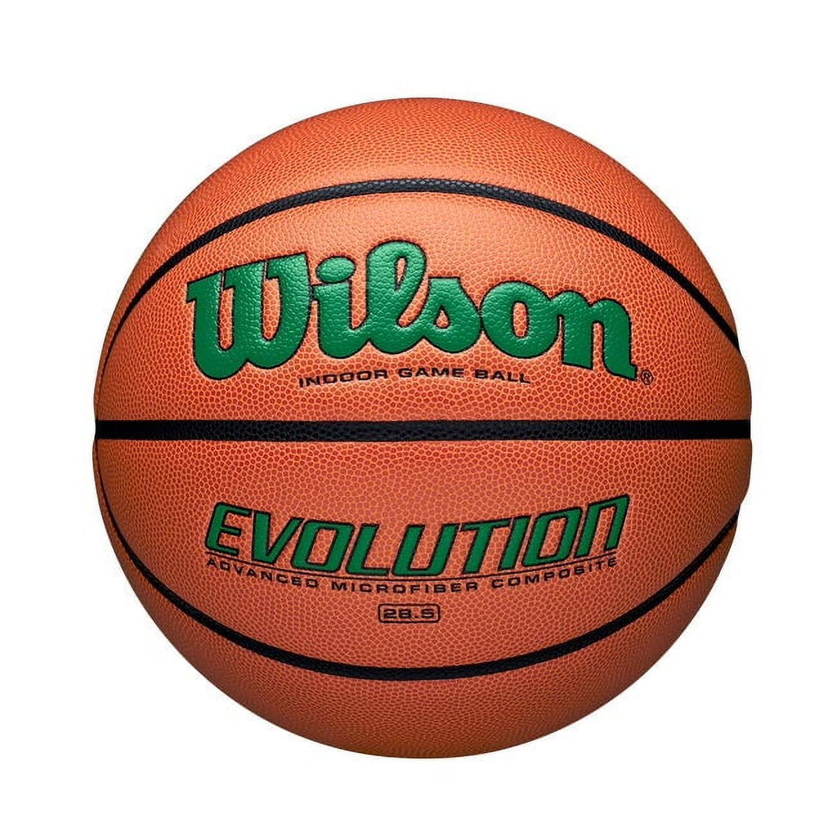 Wilson Evolution Baloncesto de Juego Interior - Negro, Talla 7 - 29,5"