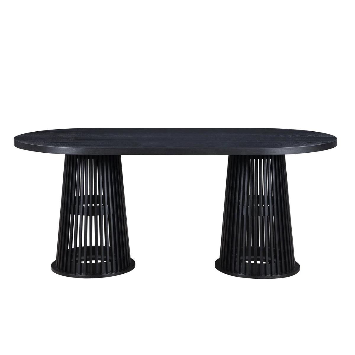 Beautiful by Drew Oval Dining Table, Rich Black