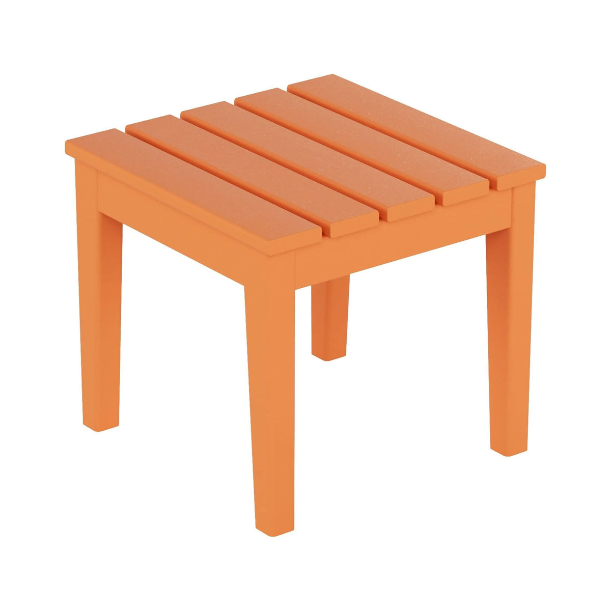 WestinTrends Ashore Oversized Outdoor Side Table, 18 Inch All Weather Poly Lumber Adirondack Patio Side Table Square End Table, Black