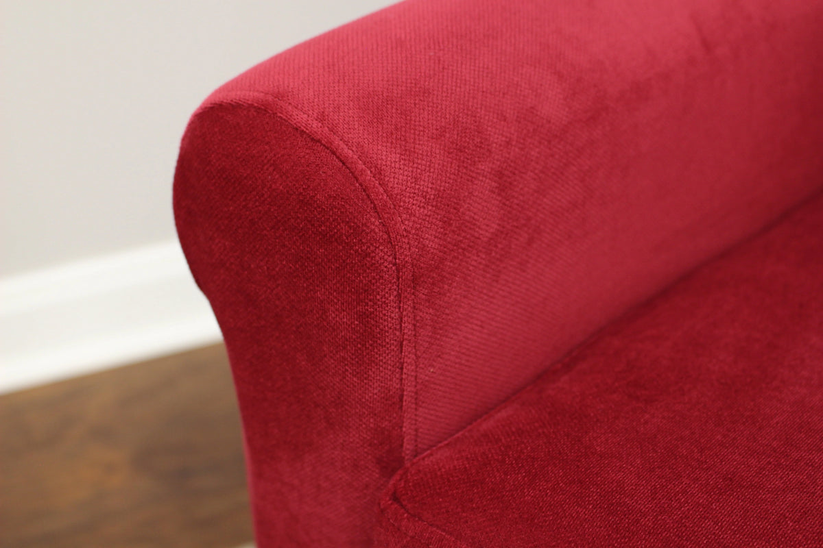 Fox Hill Ellis Rolled Arm Lounge Chair, Red