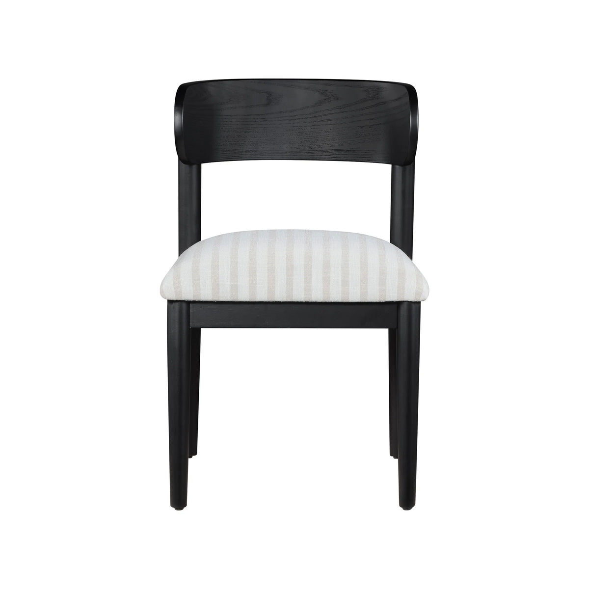 Beautiful Drew Dining Room Chair by Drew Barrymore, Rich Black Finish, 2 Pack
