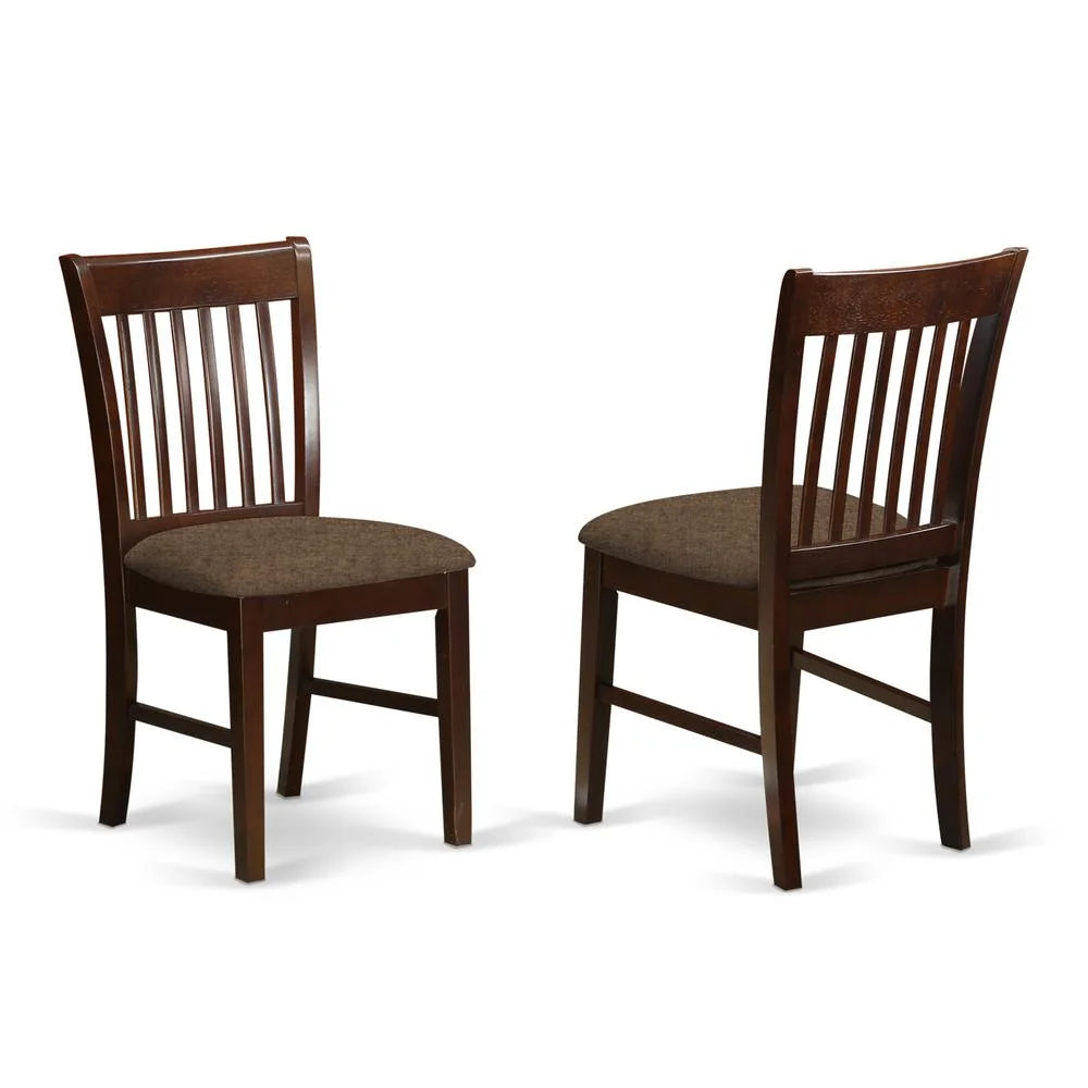 East West Furniture Oxford 3-piece Wood Table and Dinette Chairs in Oak