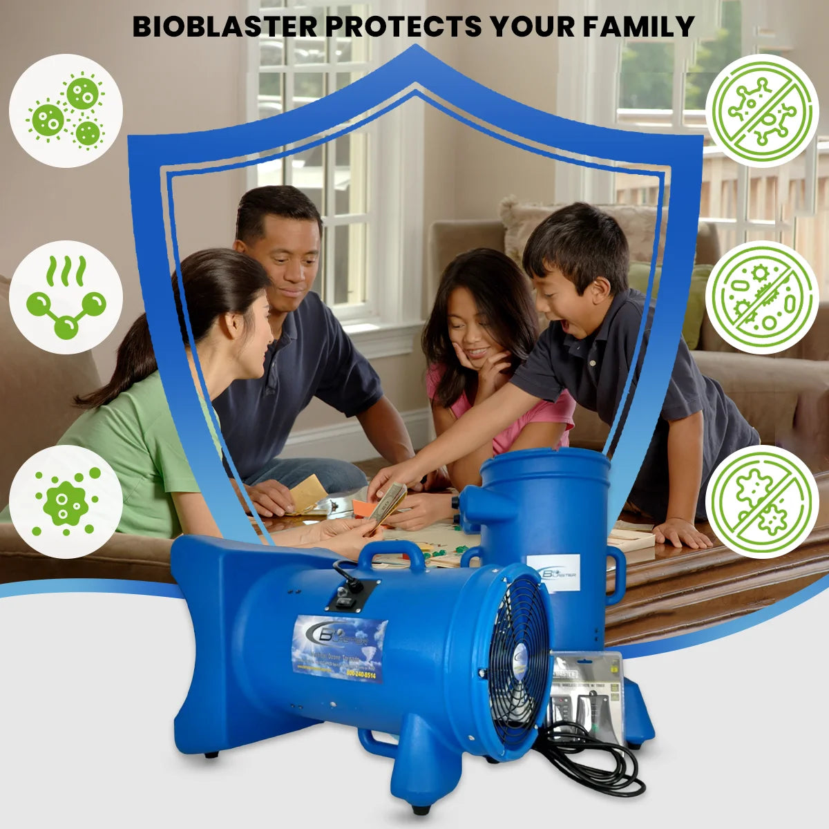 BioBlaster Vertical Horizontal 30k (30,000mg/h) Ozone Machine