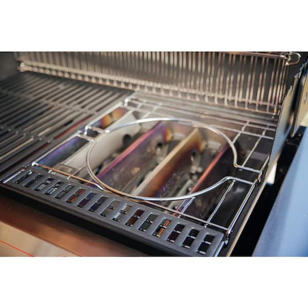 Genesis E-335 3- Burner Propane Gas Grill in Deep Ocean Blue with Side Burner
