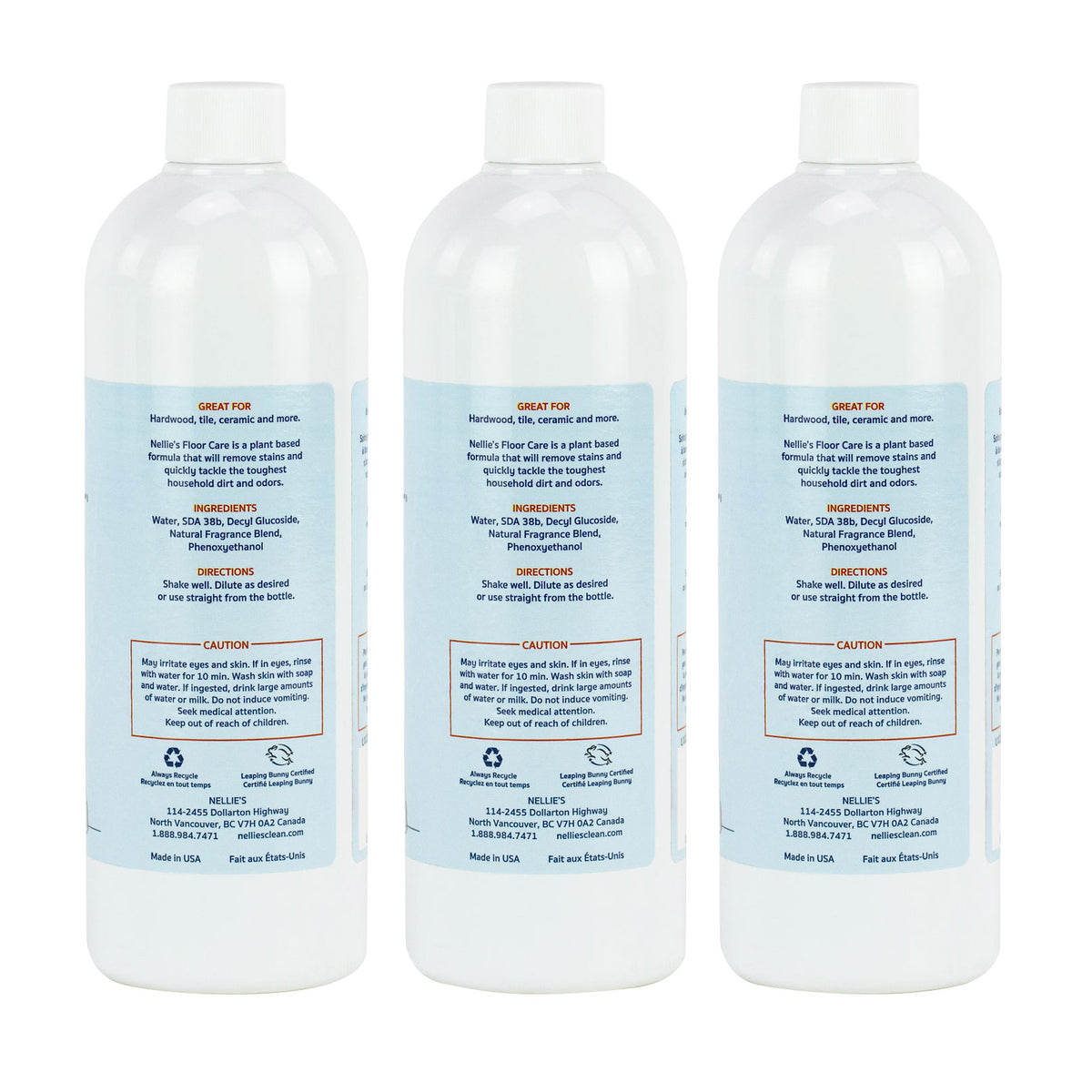 Nellie's Floor Care, 25 fl oz, 3-count