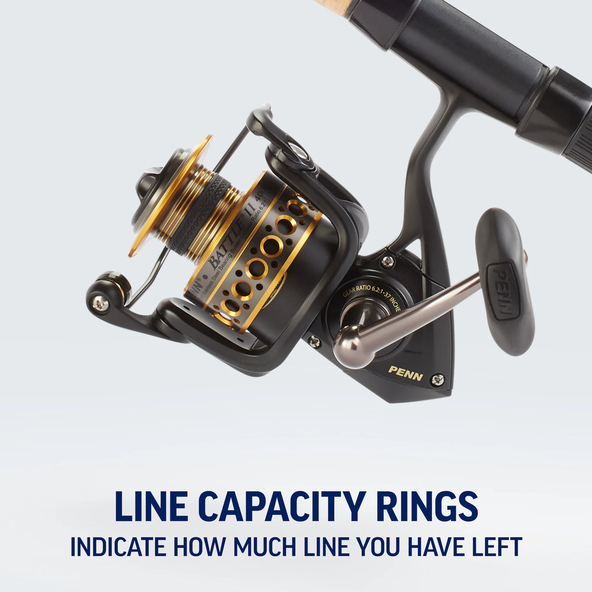 PENN Battle® II Spinning Reel, 5000 Size Fishing Reel