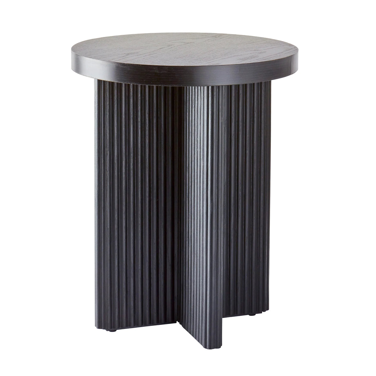 Better Homes & Gardens Lillian Fluted End Table, Natural Pine Finish