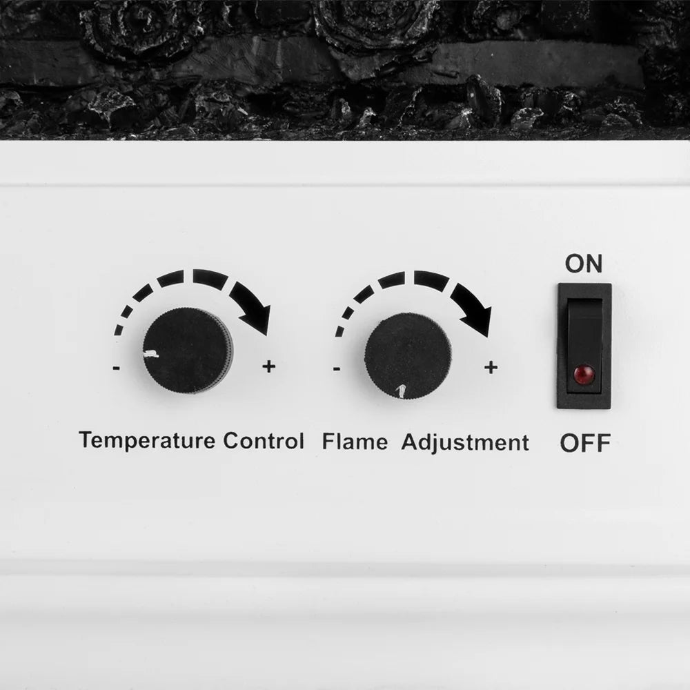e-Flame USA Jasper Free Standing Electric Fireplace Stove - Red
