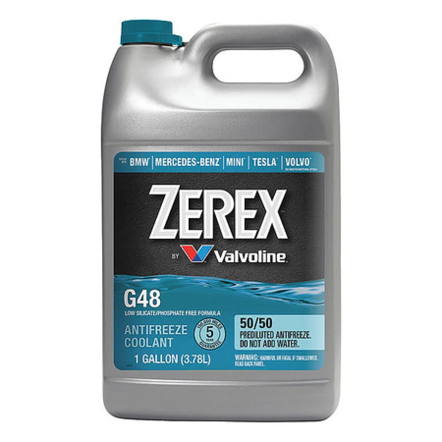 Zerex G48 Low Silicate/Phosphate Free Antifreeze/Coolant 50/50 Prediluted Ready-to-Use 1 GA