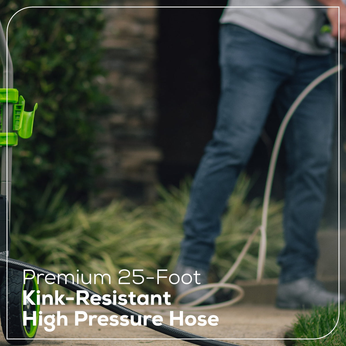 Greenworks 60V Hybrid 1800 PSI 1.2 GPM Cold Water Pressure Washer with (2) 4Ah Batteries & Charger 5129102