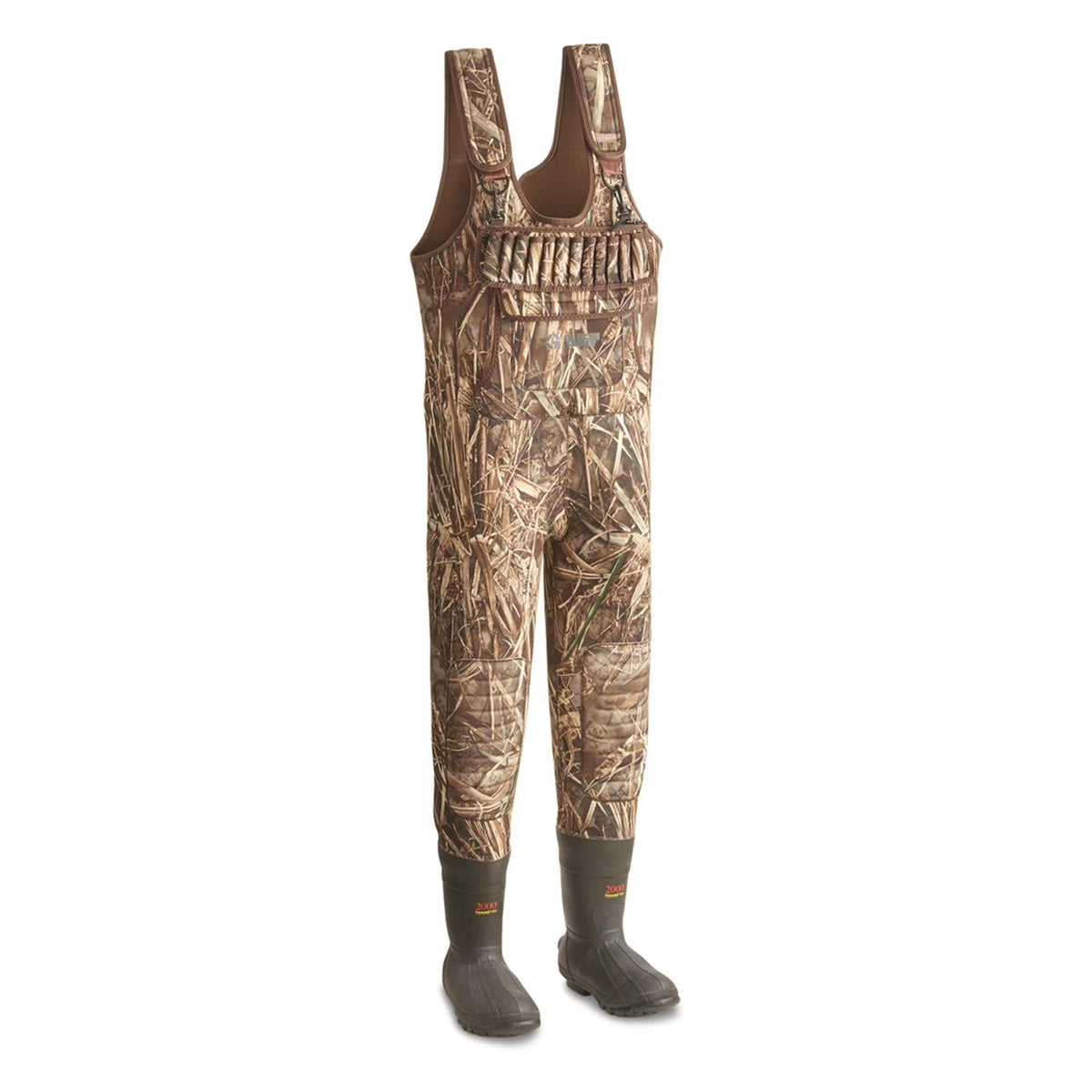 Guide Gear Men's Extreme Insulated Chest Waders, 2,000 Gram, Stout Sizes Realtree Max-7 10D     (Medium)