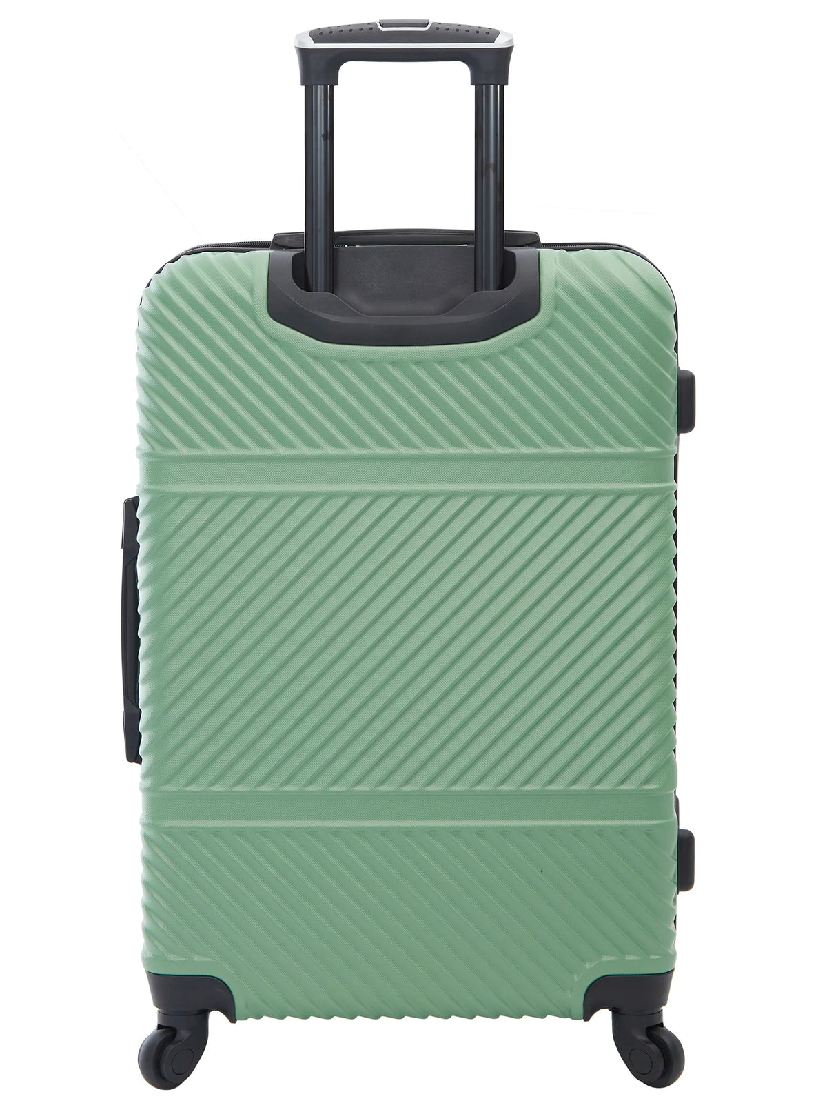 Wrangler 4 Pc Hardside Spinner Luggage Set with 20" & 25" Suitcases and Packing Cubes, Black
