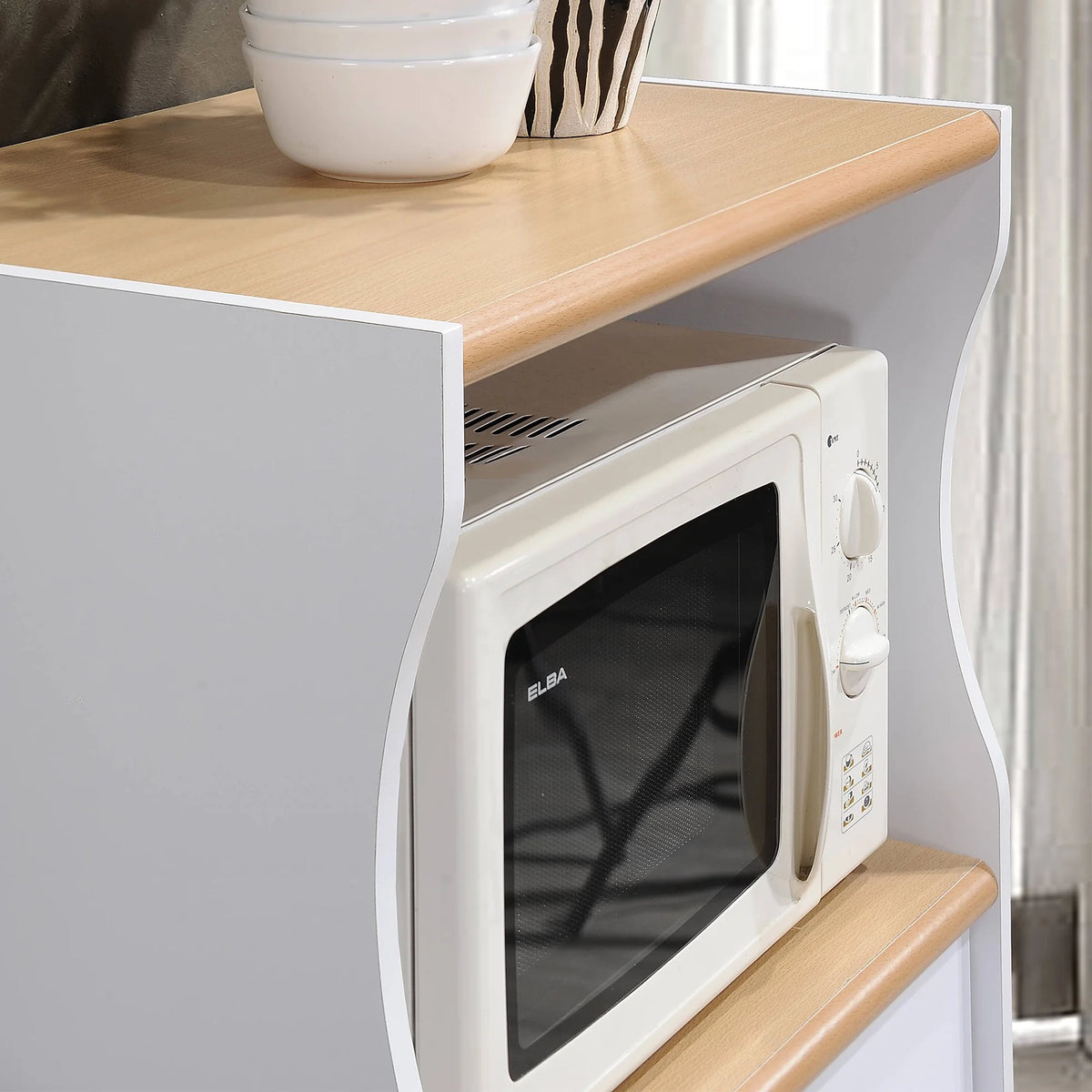 Hodedah HIK77 Microwave Cart