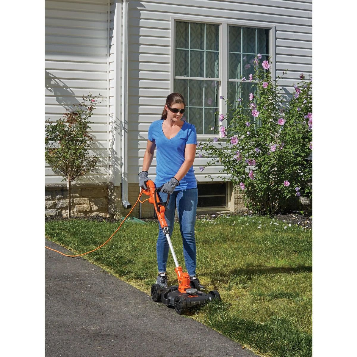 BLACK+DECKER  3-In-1 Electric Walk-Behind Mower, Trimmer, Edger, (BESTA512CM)