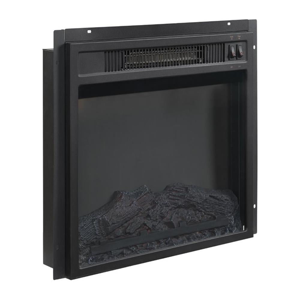 Crosley Furniture Camden 48" Low Profile Tv Stand W/Fireplace Dark Walnut