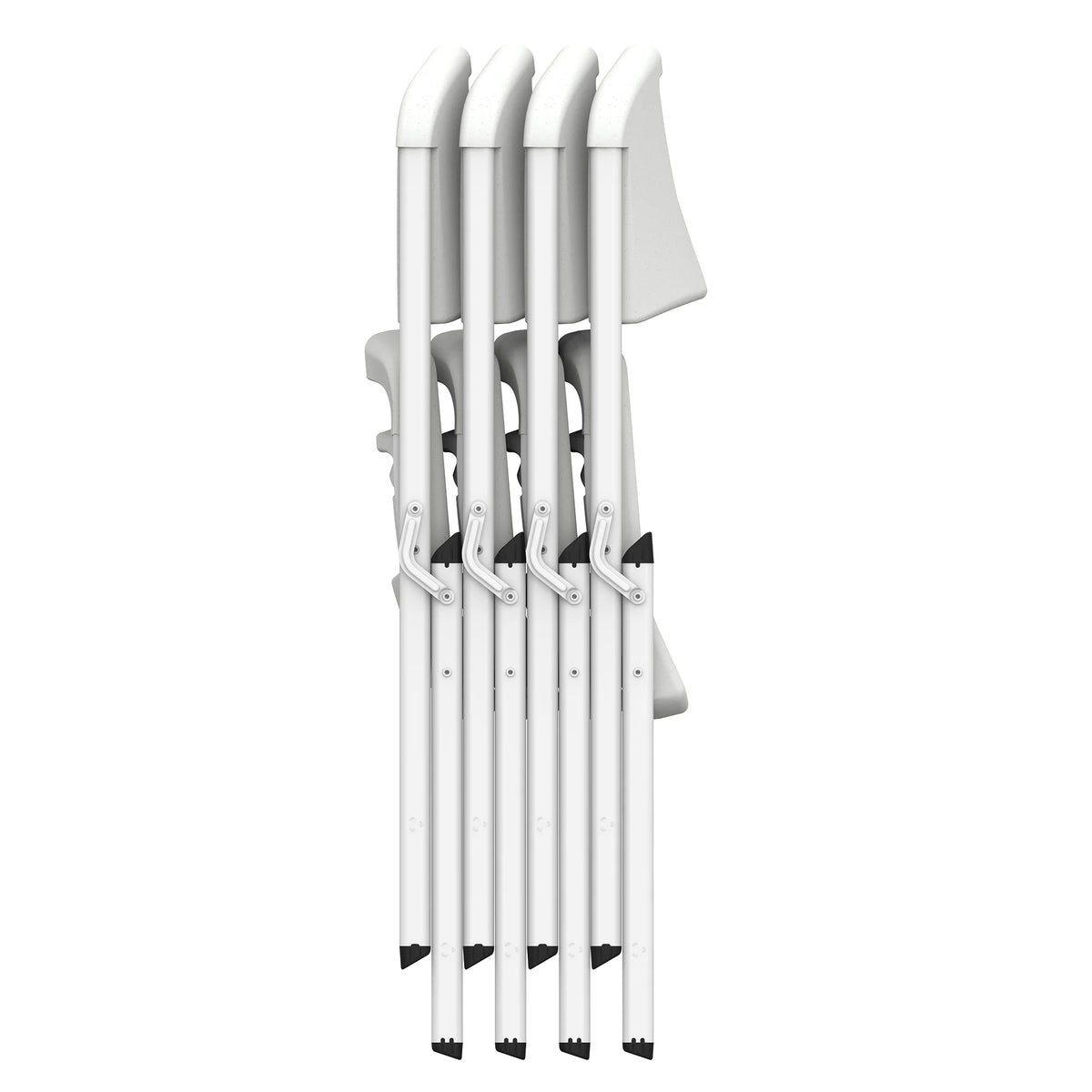 Lifetime Folding Chair, Indoor/Outdoor Commercial, White Granite, 4 Pack (42804)