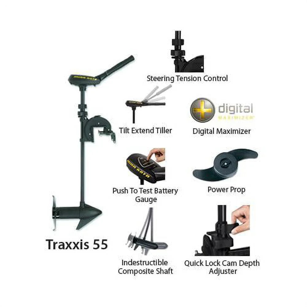 Minn Kota Traxxis Trolling Motor 42"/55lb w/Tiller Control