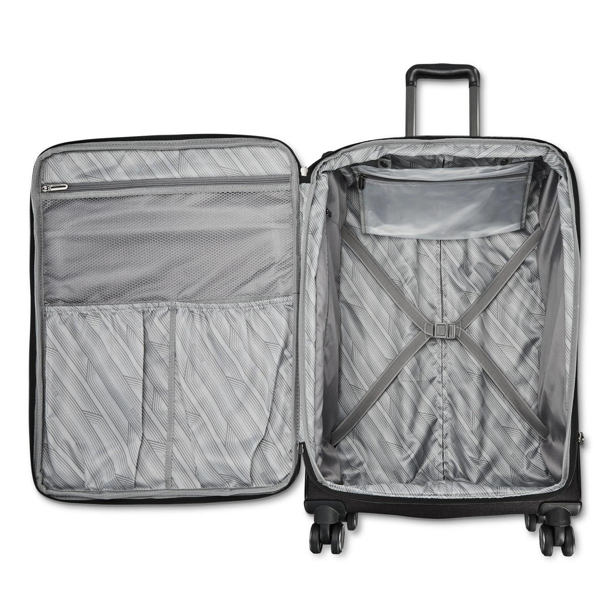 American Tourister Dash XLT Softside Carry On Luggage with Spinner Wheels Single Piece - Black