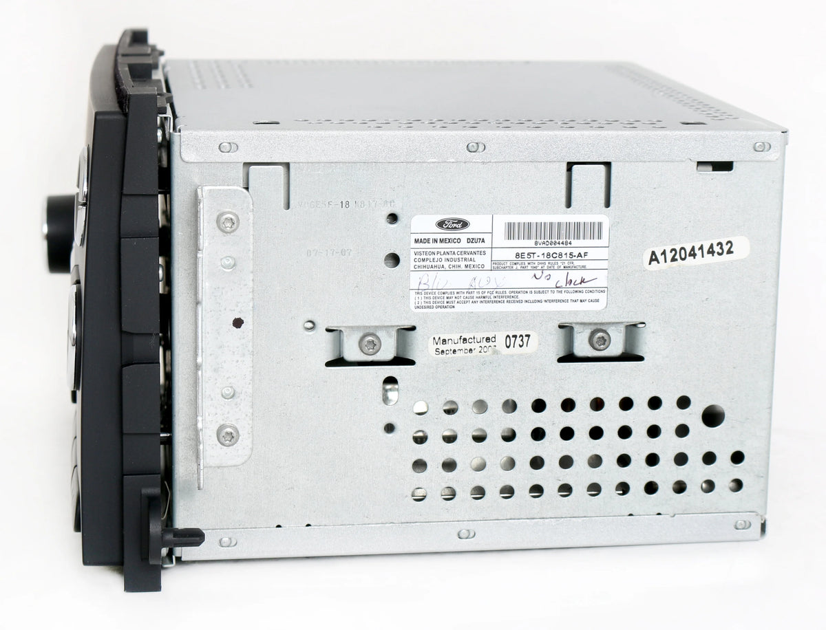 Restored Ford Fusion 06-09 AM FM 6 Disc CD Radio Chrome w Bluetooth Music 8E5T-18C815-AF (Refurbished)