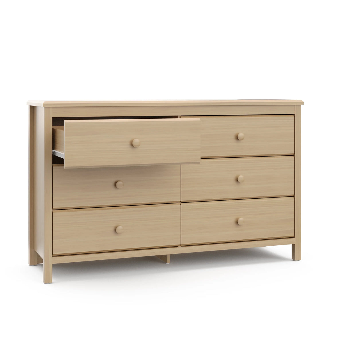 Storkcraft Alpine 6 Drawer Nursery Double Dresser, White