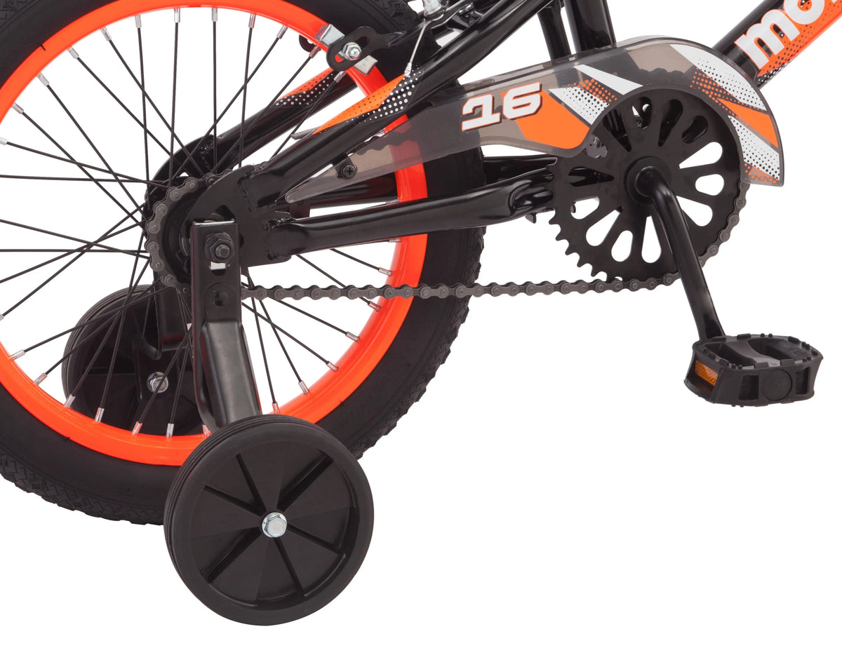 16" Mutant Kid's BMX Bike, Ages 3-5, Black & Orange