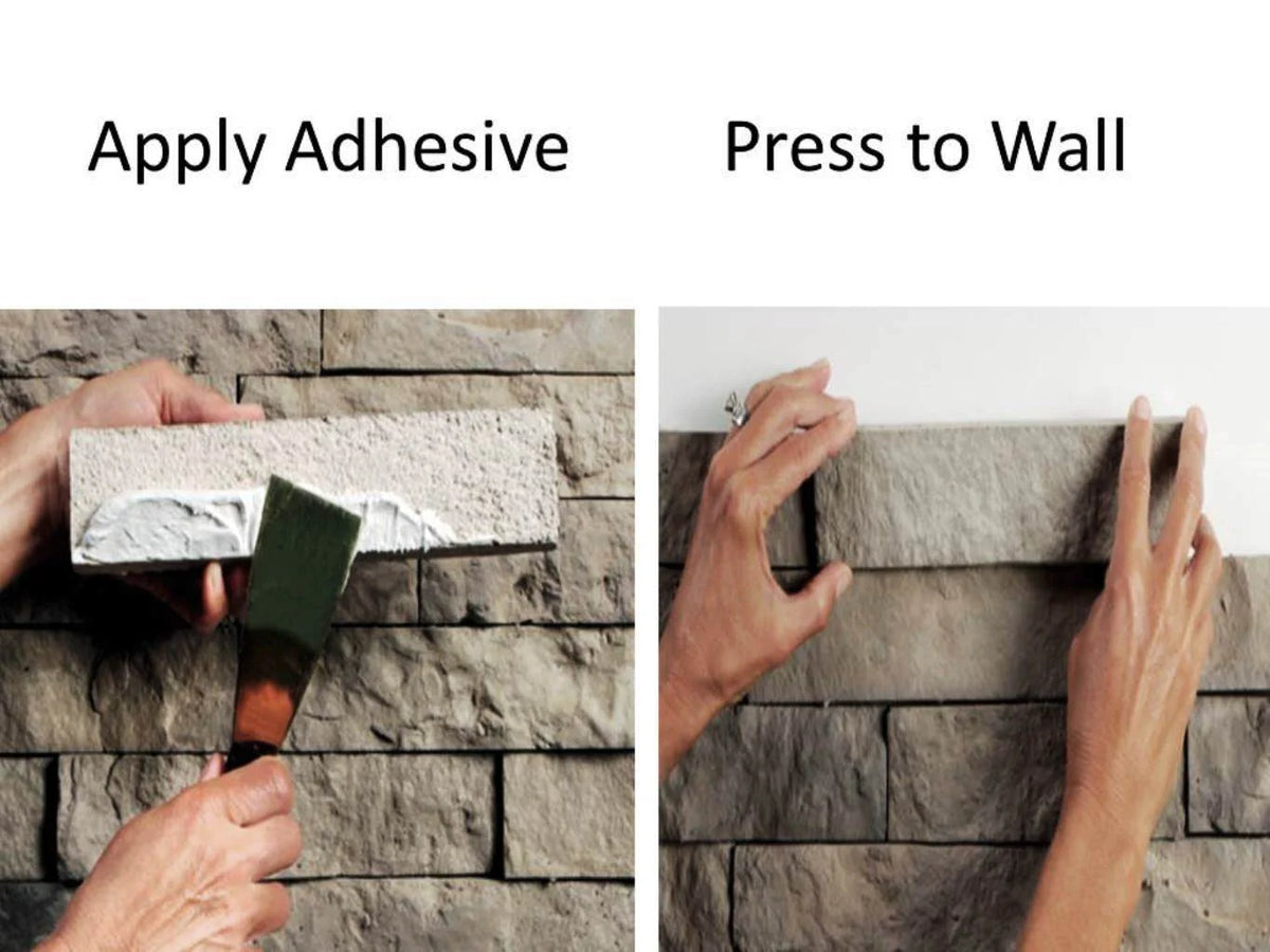AirStone Spring Creek Faux Stone Primary Wall Tile to Cover 8 Square feet for home improvement indoor or outdoor