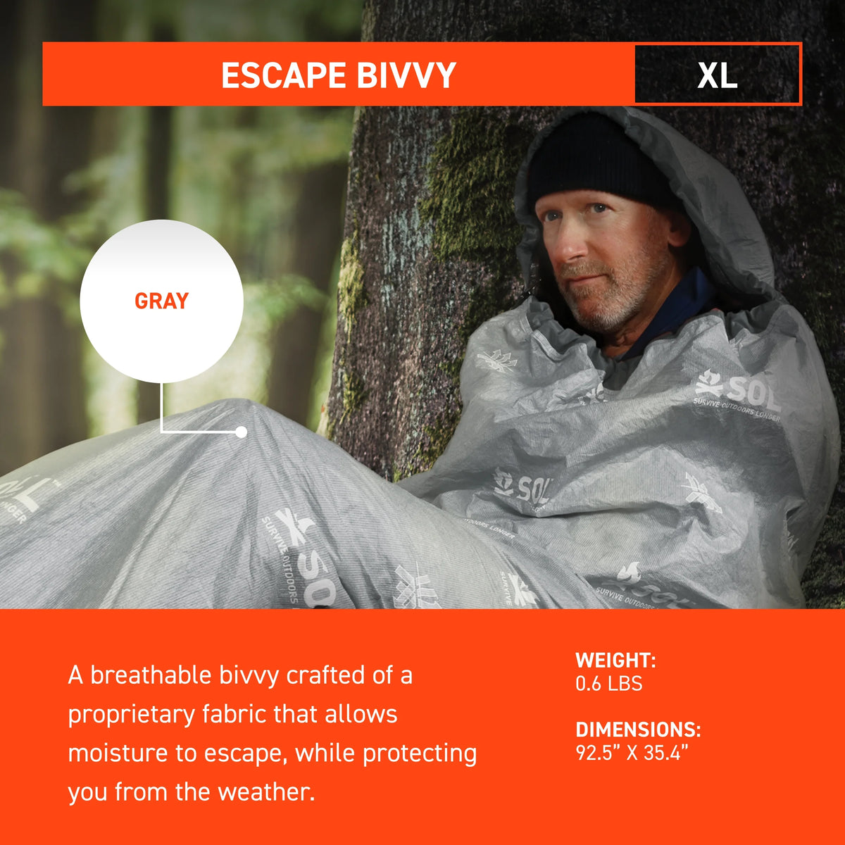 SOL Escape Bivvy XL with Hood