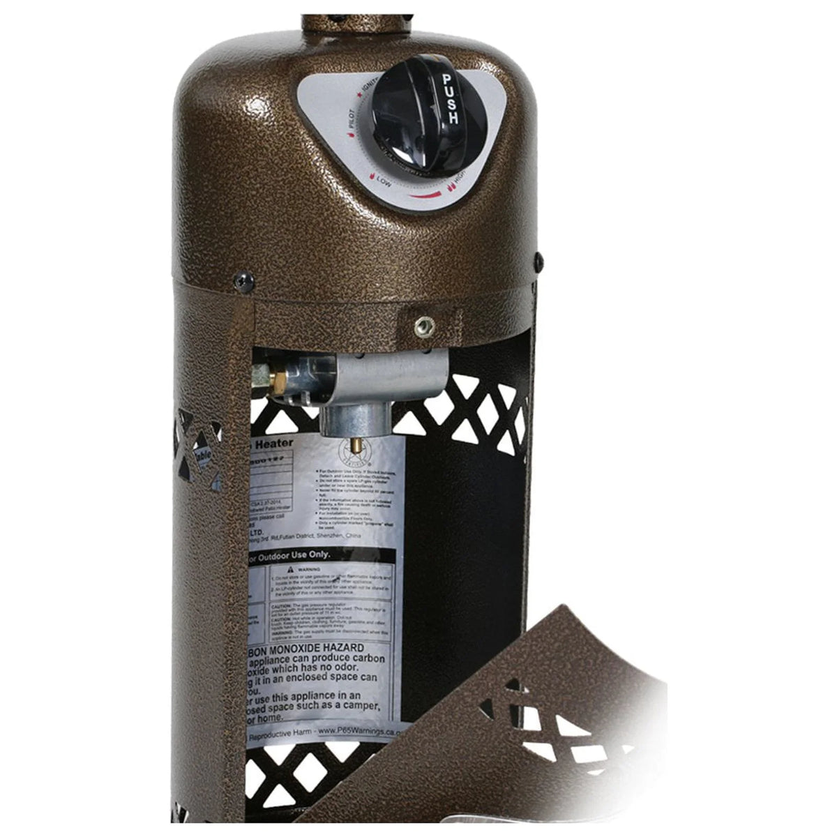 10,000 BTU Bronze Stainless Steel Tabletop Patio Heater SRPT03
