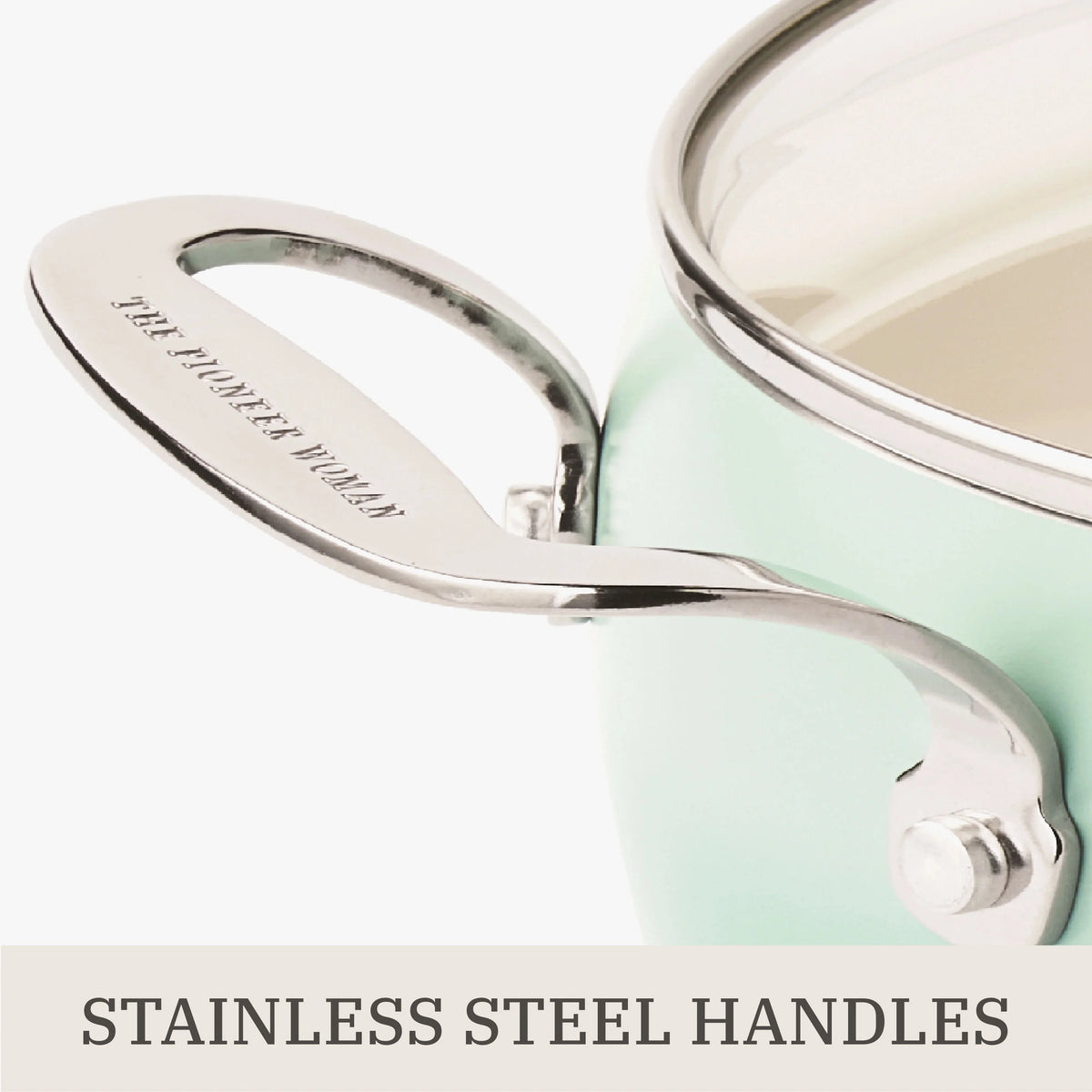 The Pioneer Woman Harlow 15-Piece Cookware Set, Ceramic Non-Stick Pots and Pans Set, Taupe