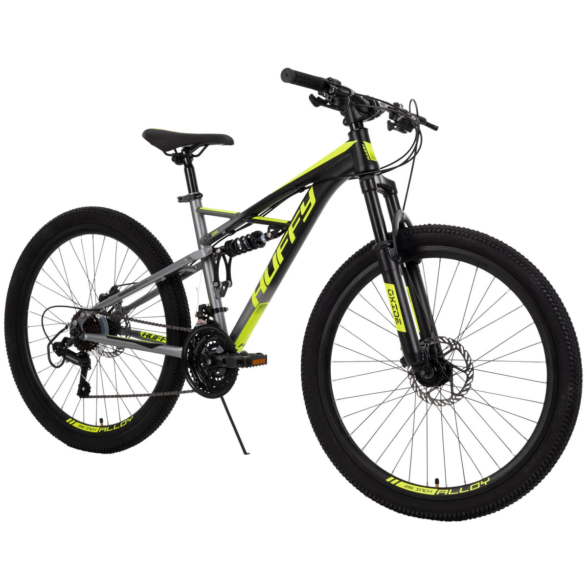 26 In. Oxide Men's Mountain Bike - Dual Suspension, Black