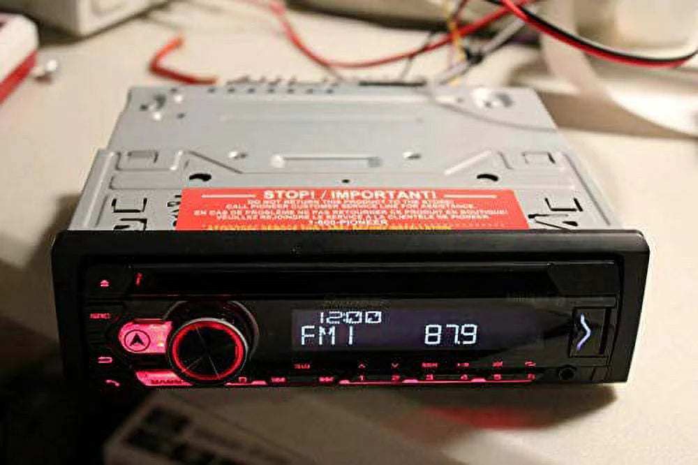 Pioneer DEH-S31BT CD Receiver with Bluetooth, Single DIN, In-Dash | Pioneer Smart Sync App | Android and Apple iOS Compatibility