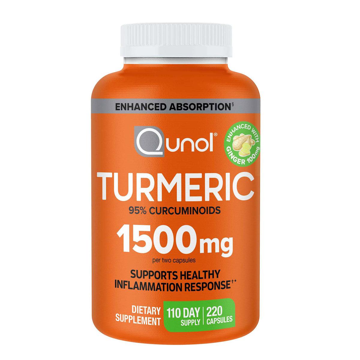 Qunol Turmeric 1500 mg, 220 Capsules