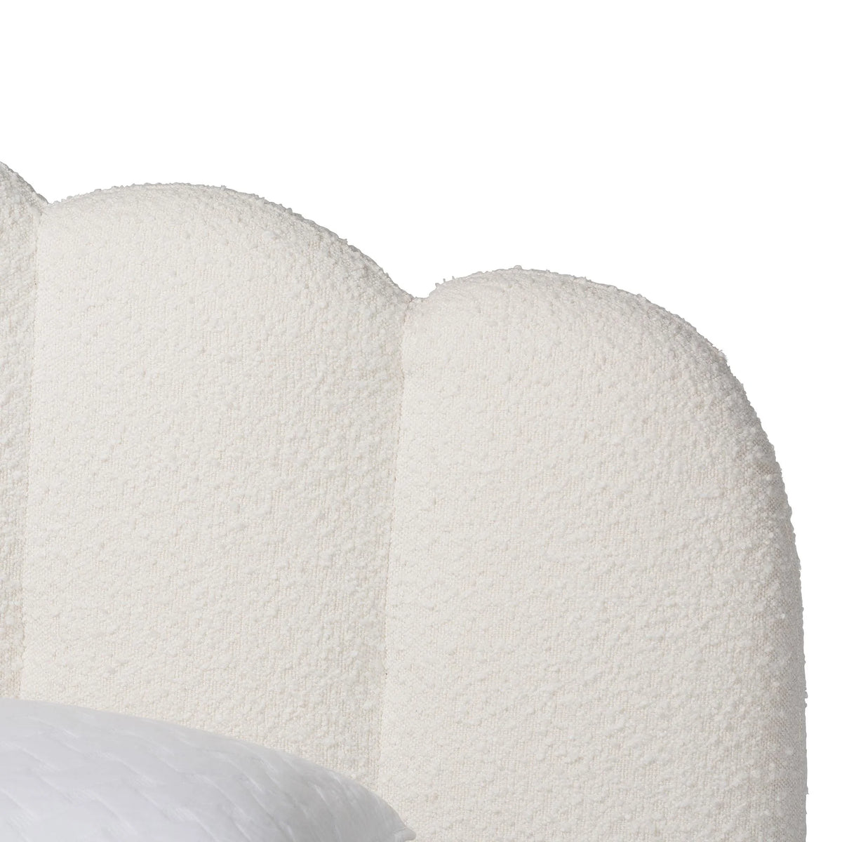 Baxton Studio Grenier Modern Floating Bed, King, Cream