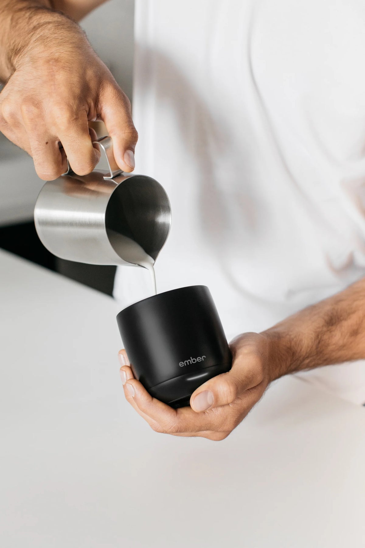 Ember Temperature Control Smart Cup, 6 oz, Black, Up To 1.5-hr Battery Life - App Controlled Heated Cup - Improved Design