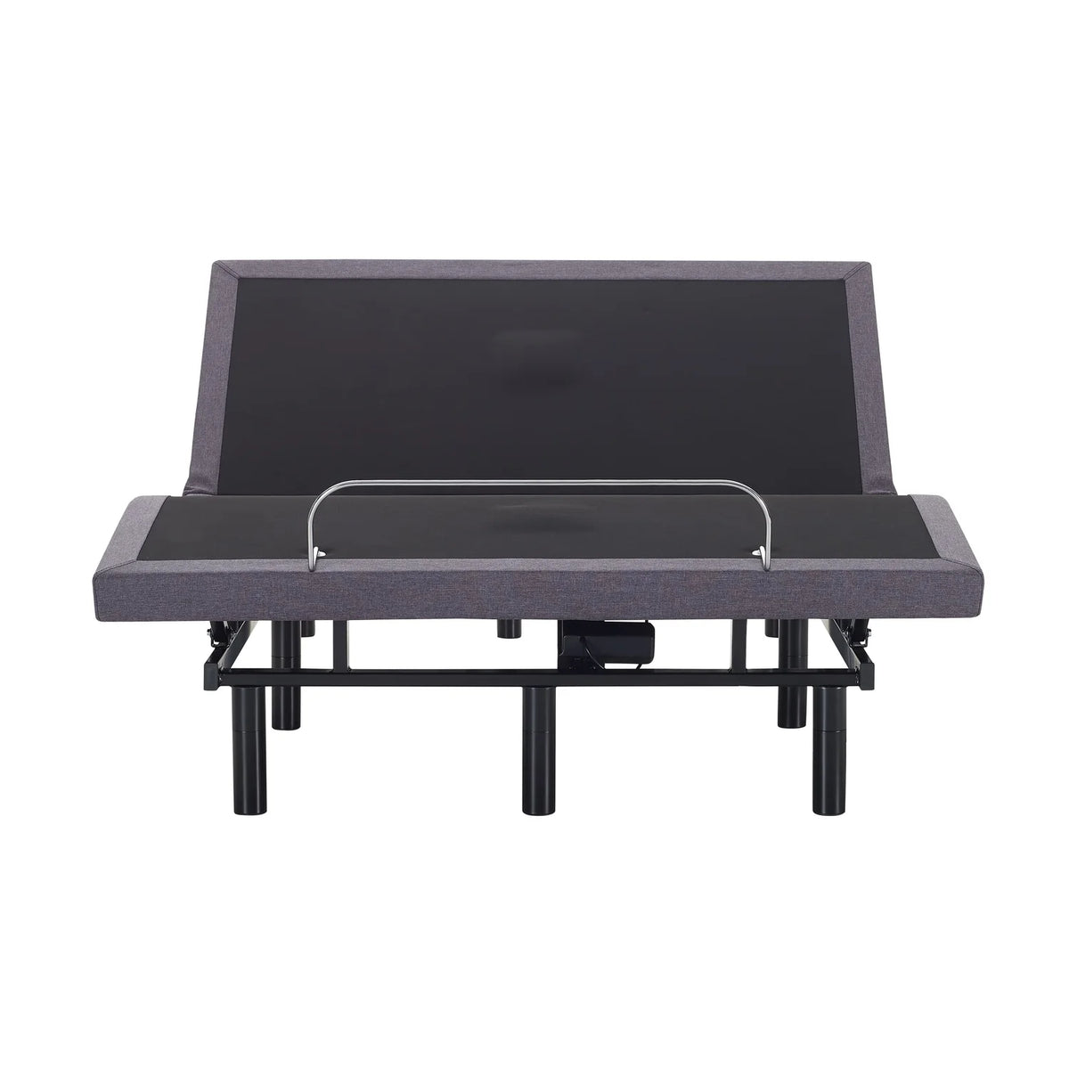 Naomi Home Twin XL Size Ergonomic Adjustable Bed Base with Basic Lumbar Support & Head Tilt, Back & Leg Massage, Wireless Remote, Assembly Needed - Twin XL, Gray