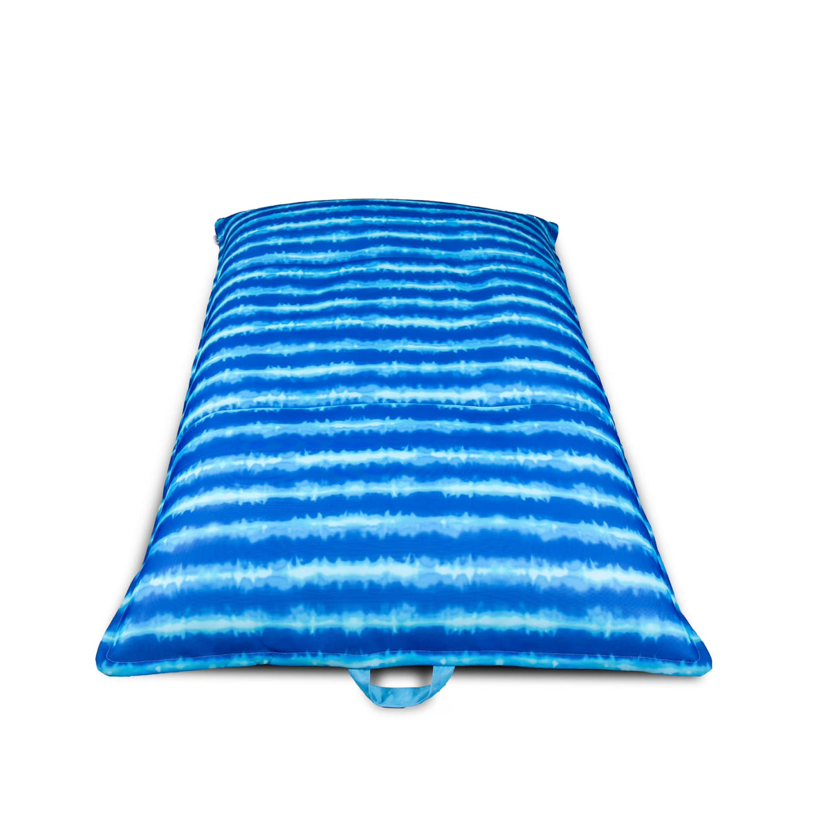 Big Joe Lagoon Lounger No Inflation Needed Pool Float, Americana Nautical Stripe Double Sided Mesh, Quick Draining Fabric, 5 feet Giant
