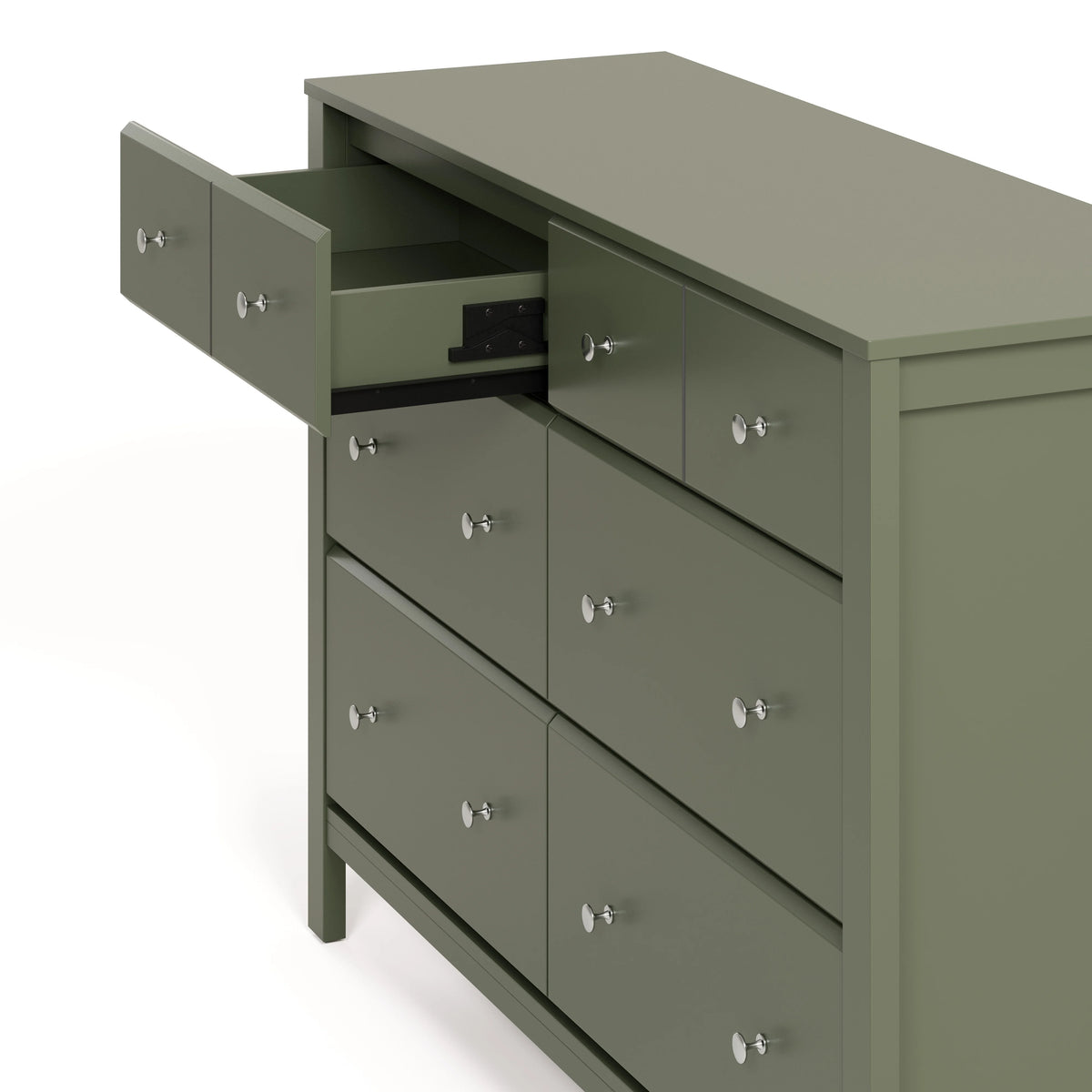 Storkcraft Horizon 6 Drawer Nursery Double Dresser, Driftwood