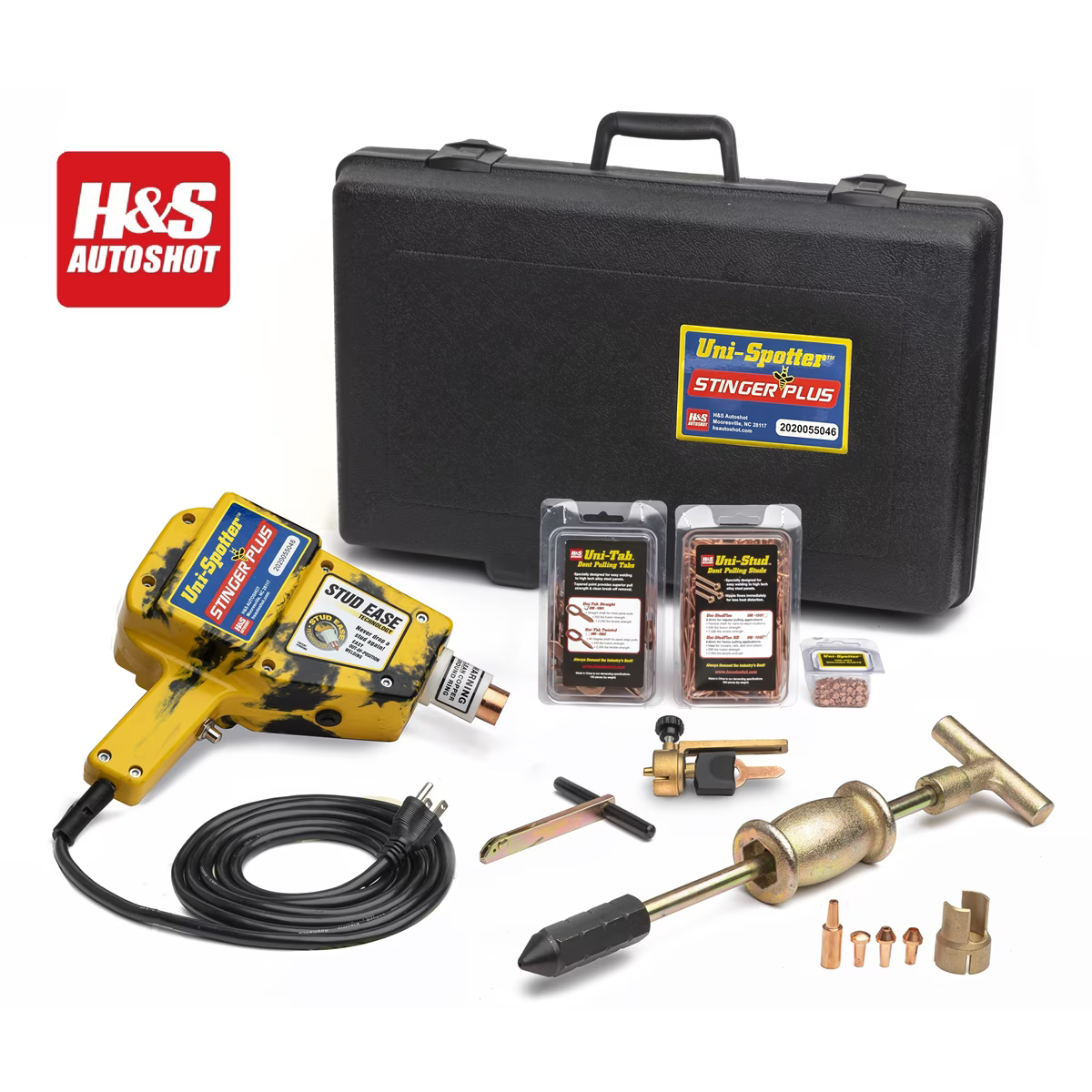 H & S Auto Shot 5500 Uni-Spotter Stinger Plus Stud Starter Welding Kit