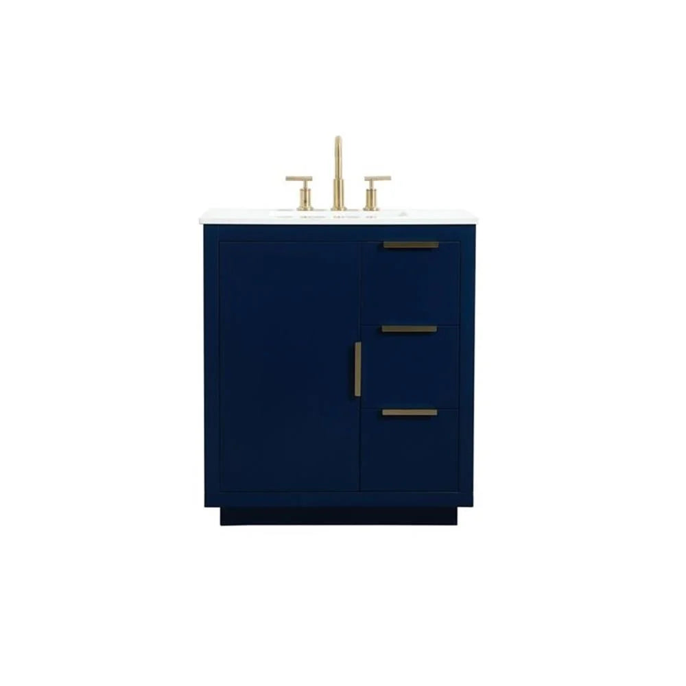 Elegant Kitchen and Bath 30 Inch Single Bathroom Vanity In Grey